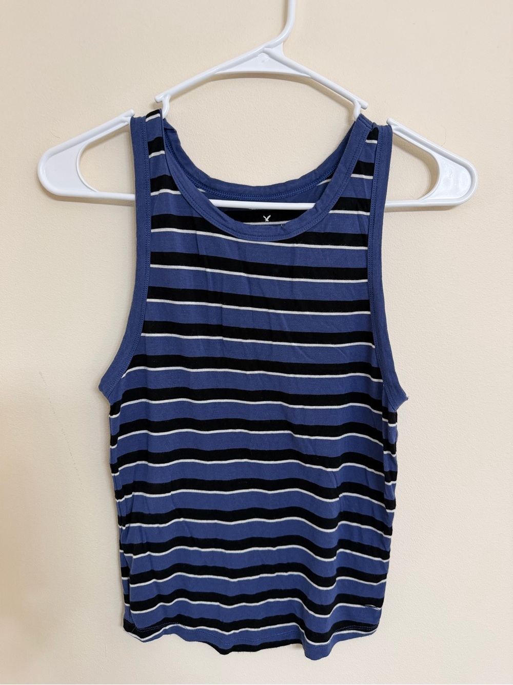 American Eagle Outfitters Striped Tank Top — Blue & Black